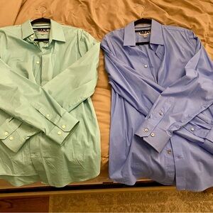 2x Men’s 1MX Fitted Large Men’s Dress Shirts